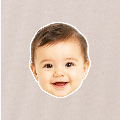 Face Sticker — A5 die-cut photo sticker sheet by EVERSTORY STUDIO